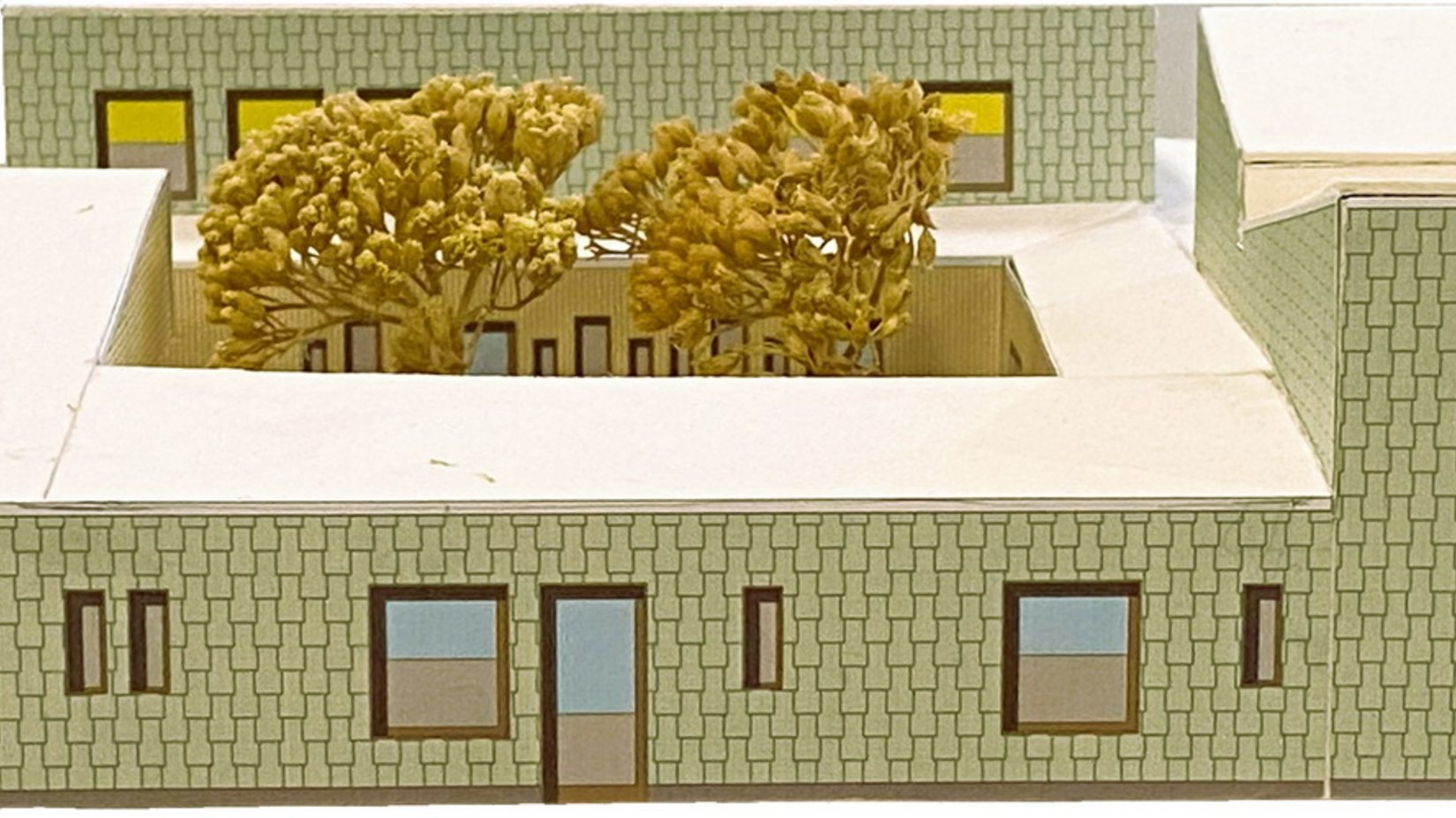 Gebäudemodell: Süd-Ost-Ansicht