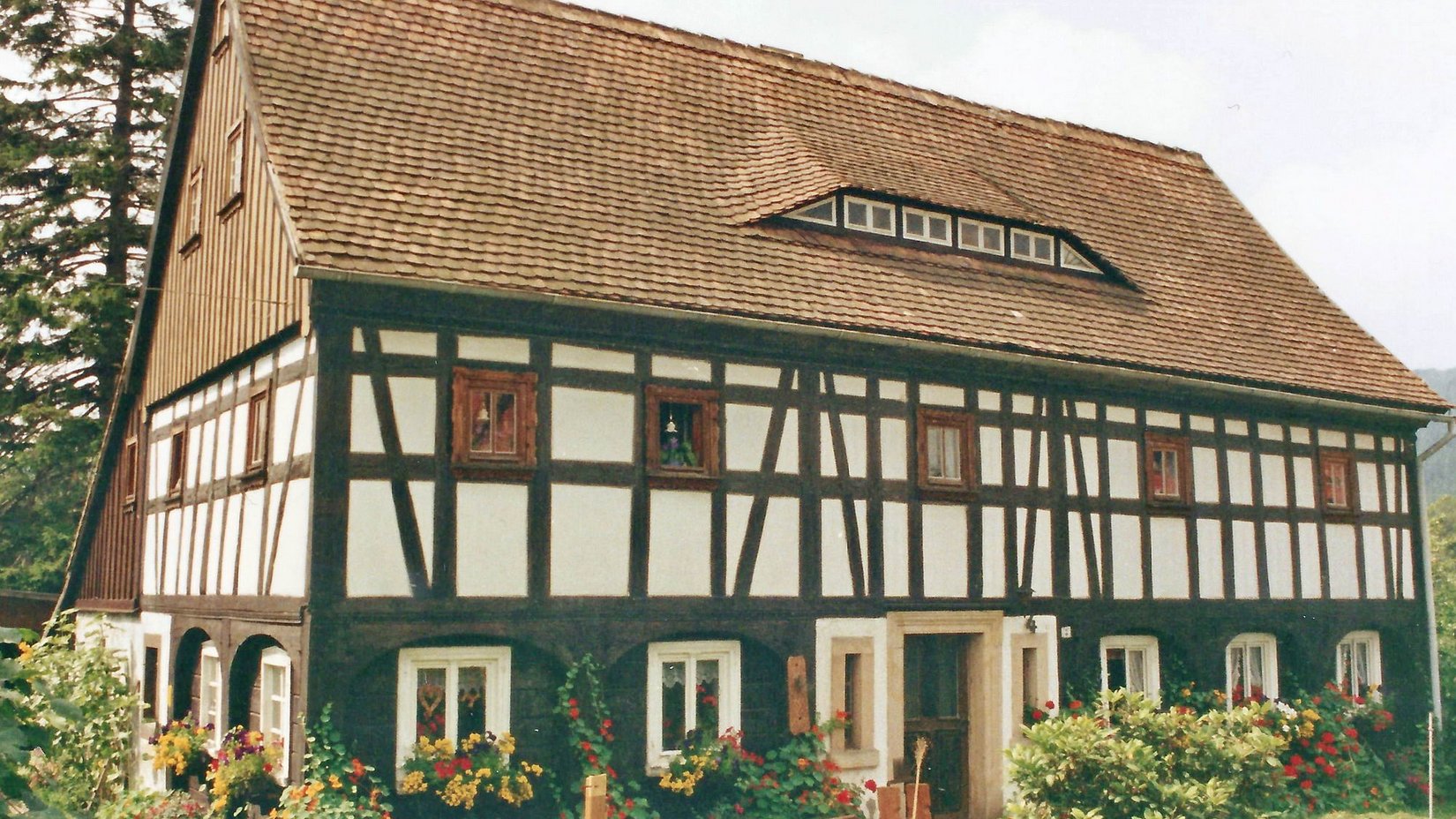 Lausitzer Umgebindehaus in der Umgebung von Herrnhut