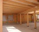 Bautagebuch Mai 2025: Holzkonstruktion der zukünftigen Caféteria
