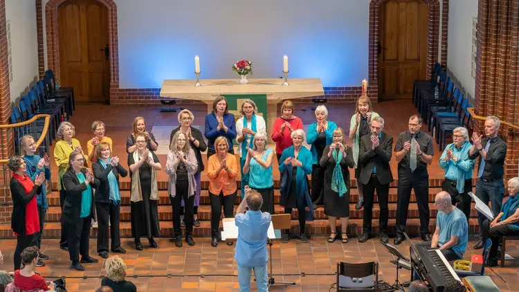 The Petrus Gospel Singers bei einem Auftritt in der Petruskirche