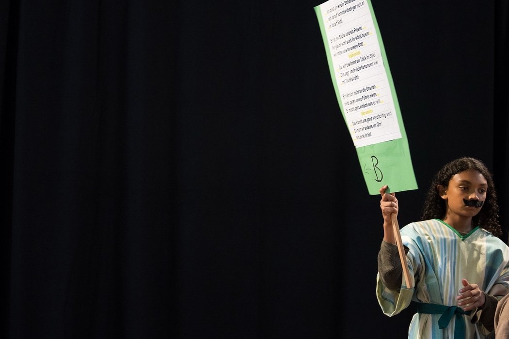 Aufführung des Kindermusicals „Petrus geht mit Jesus“ anlässlich des 125-jährigen Jubiläums der Petruskirche in Berlin-Lichterfelde.