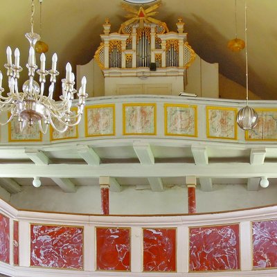 Hübner-Orgel 1769 in der Dorfkirche Fredersdorf bei Bad Belzig