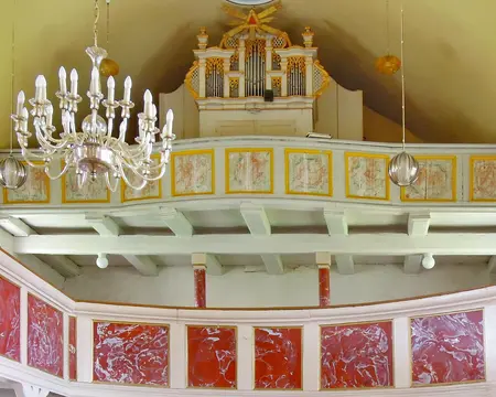 Hübner-Orgel 1769 in der Dorfkirche Fredersdorf bei Bad Belzig
